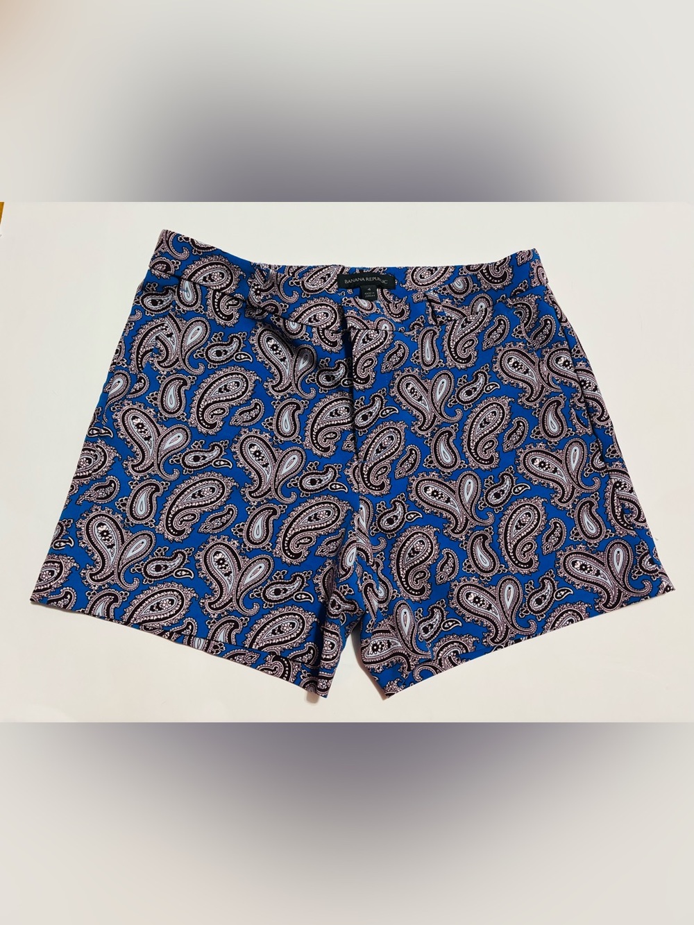 Banana Republic Blue Paisley Print Shorts